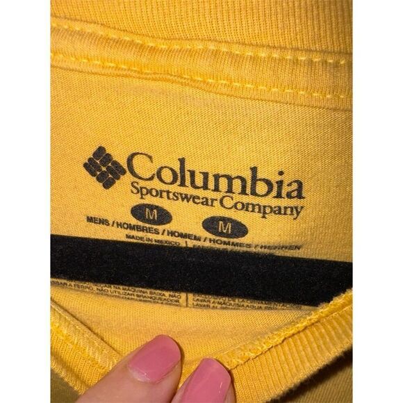 Columbia Men's M Yellow California Graphic Print T-Shirt Short Sleeve - Picture 3 of 7